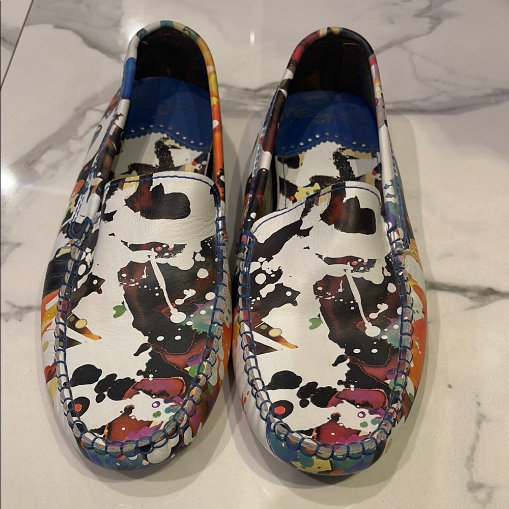 ROBERT GRAHAM Colorful Abstract Loafers